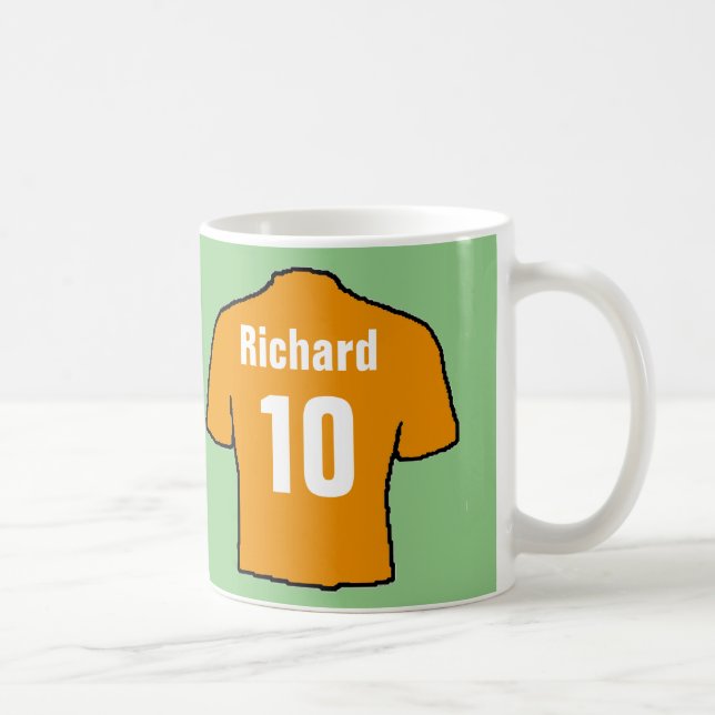 Taza De Café Camisas de hinchas de fútbol a personalizar. (Derecha)