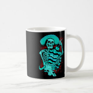Taza De Café Camisas Tequila Pistolero Muerta de Esqueleto Mexi