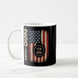 Taza De Café Camiseta 4 De Julio 2026 Bandera Americana 250th