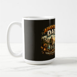 Taza De Café Camiseta Adventure Dad – Camping al aire libre vin