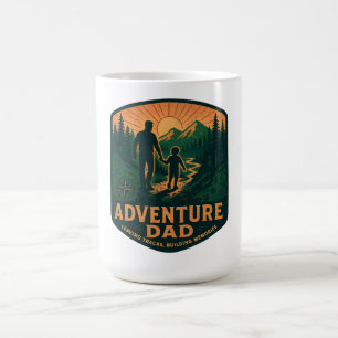 Taza De Café Camiseta Adventure Dad – Senderismo al aire libre 