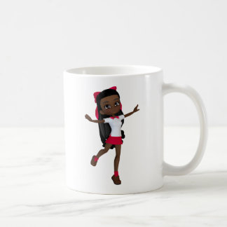 Taza De Café Camiseta afroamericana de la colegiala