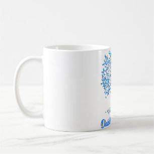 Taza De Café Camiseta Árbol Azul Cinta Conciencia Diabetes Muje