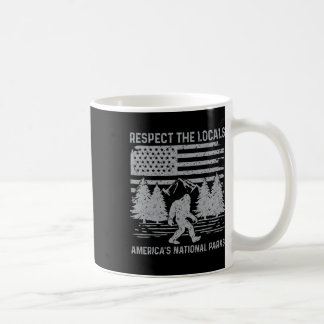 Taza De Café Camiseta Bigfoot Respeta a los Lugares Parque Naci