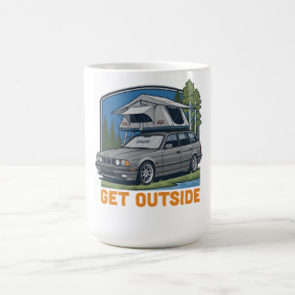 Taza De Café Camiseta BMW E34 Touring Salir Afuera | E34 Wagon