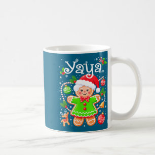 Taza De Café Camiseta Bonita Yaya Pan de Jengibre Familia Navid