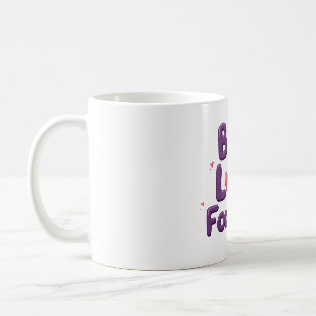 Taza De Café Camiseta Bug Love Forever (Izquierda)