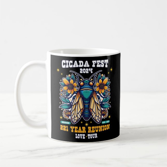 Taza De Café Camiseta Cicada 2024 (Izquierda)