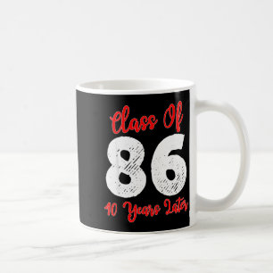 Taza De Café Camiseta Clase 1986 Reunión 40º Aniversario Alta