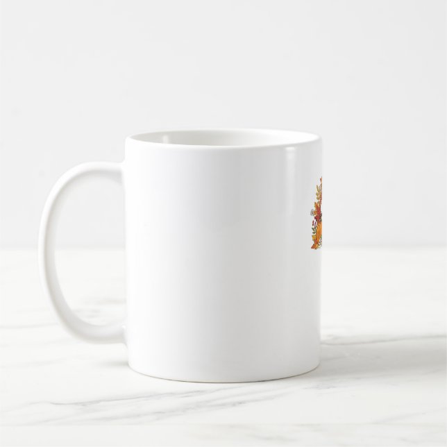 Taza De Café Camiseta clásica de gato y fantasma negro (Izquierda)