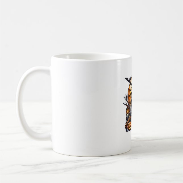 Taza De Café Camiseta Clásica de Halloween (Izquierda)