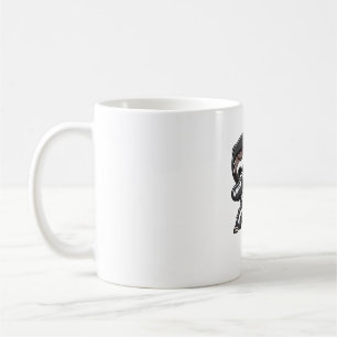 Taza De Café Camiseta clásica de perezoso de Halloween esquelet