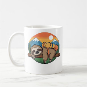 Taza De Café Camiseta clásica divertida de perezoso haciendo se