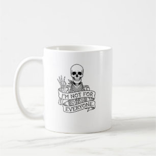 Taza De Café Camiseta con estampado de esqueleto con bandana di