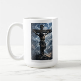 Taza De Café camiseta con un conmovedor arte de Jesucristo