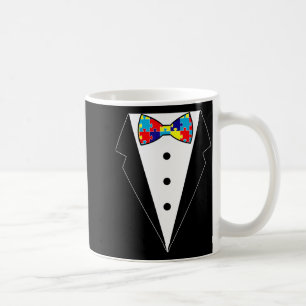 Taza De Café Camiseta Corbata de Cuello de Rompecabezas de Conc