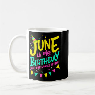 Taza De Café Camiseta Cumpleaños Junio Hombres Mujeres Divertid