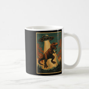 Taza De Café Camiseta de Abducción Ovni Alien Camiseta de Dinos