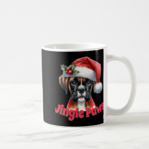 Taza De Café Camiseta de alegría de perro Boxer y patas de casc