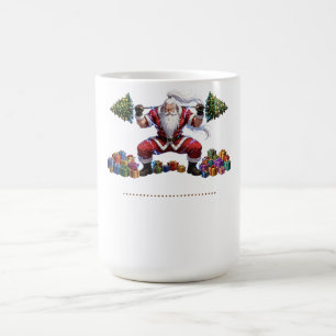 Taza De Café Camiseta de Anime Santa Squat - Camiseta Divertida
