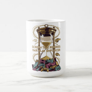 Taza De Café Camiseta de Árbitro de Tiempo en Pantalla, Cumplid