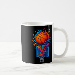 Taza De Café Camiseta de Arte de Salpicaduras de Esbozo Colorid