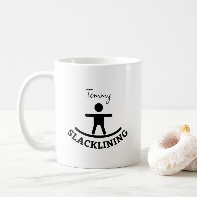 Taza De Café Camiseta de aventuras de personalizado (Con donut)