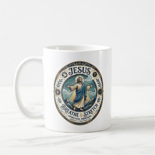 Taza De Café Camiseta de bienestar del movimiento suave de Jesú