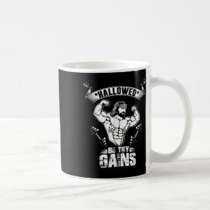 Taza De Café Camiseta de bodybuilding de Jesús para hombres - J