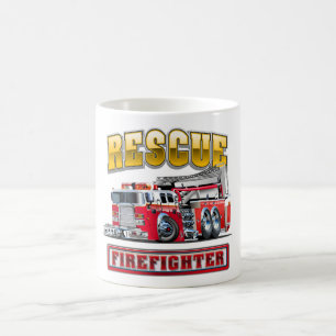 Taza De Café Camiseta de bomberos personalizados