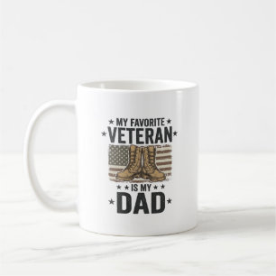 Taza De Café Camiseta de Botas de Combate Patrióticas para Papá