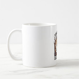 Taza De Café Camiseta de Bruja Divertida Cementerio Embrujado G