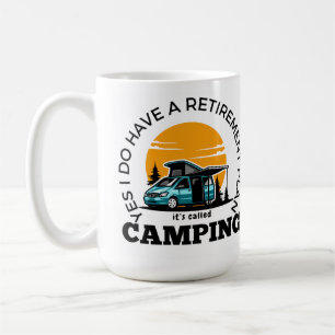 Taza De Café Camiseta De Camiseta De Camiseta Del Plan De Jubil