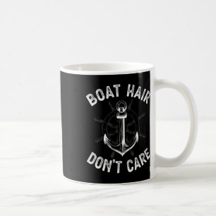 Taza De Café Camiseta de Chicas Mujeres Divertida Boa Boat Hair