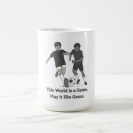 Taza De Café Camiseta de cita inspiradora de fútbol para niños