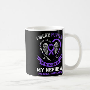 Taza De Café Camiseta de Conciencia de Sobredosis En Memoria de