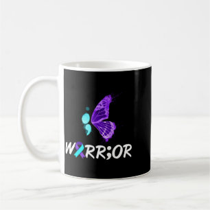 Taza De Café Camiseta de Conciencia del Suicidio Punto y Coma M