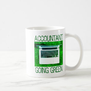 Taza De Café Camiseta de Contador que se Vuelve Verde 