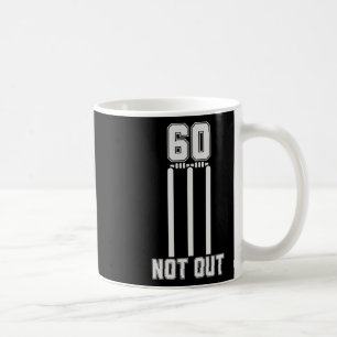 Taza De Café Camiseta de cricket 60 no eliminados 60 carreras c