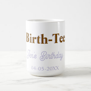 TAZA DE CAFÉ CAMISETA DE CUMPLEAÑOS FELIZ CUMPLEAÑOS NOMBRE DOR