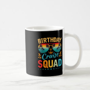 Taza De Café Camiseta de cumpleaños para tripulación de crucero