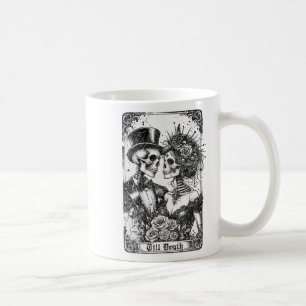 Taza De Café Camiseta de Despedida de Soltera Gótica Novia y No