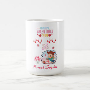 Taza De Café Camiseta de día de San Valentín para niños, artist