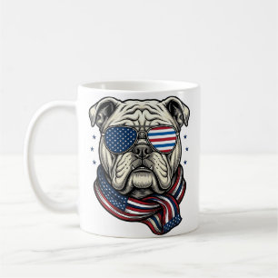 Taza De Café Camiseta de diseño de grabado vintage de bulldog p