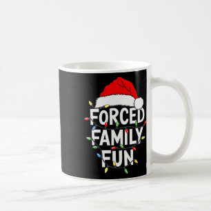 Taza De Café Camiseta de diversión familiar forzada de Navidad 
