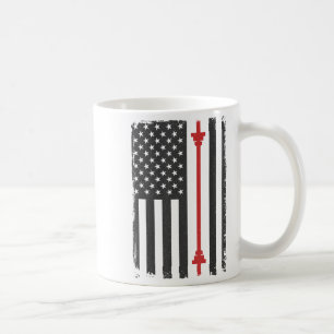 Taza De Café Camiseta de entrenamiento de gimnasio de bandera a