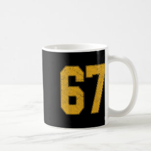 Taza De Café Camiseta de equipo deportivo con uniforme numerado