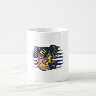 Taza De Café Camiseta de fanático de fútbol americano con bande