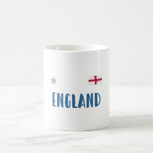 Taza De Café Camiseta de fanático de fútbol de Inglaterra Bande