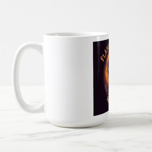 Taza De Café Camiseta de fantasía gótica Flame Chanter (Izquierda)
